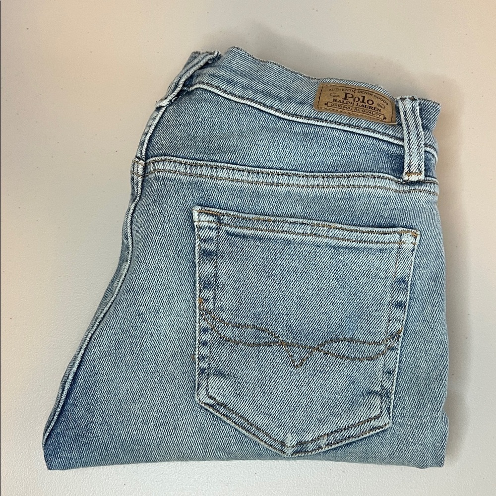Polo Skinny Leg Jean Light Wash Size 28 Short